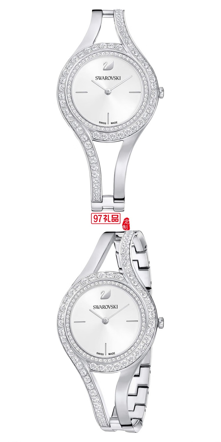 施华洛世奇（SWAROVSKI）女表腕表椭圆水晶表知性优雅璀璨生日礼物
