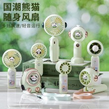 手持挂脖桌面小风扇三档USB户外办公便携儿童学生宿舍礼物批发