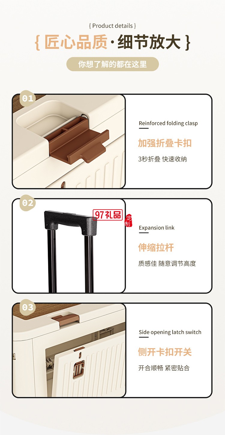 户外折叠拉杆箱可爬楼拉杆车野餐露营推车摆摊拖车便携买菜小拉车