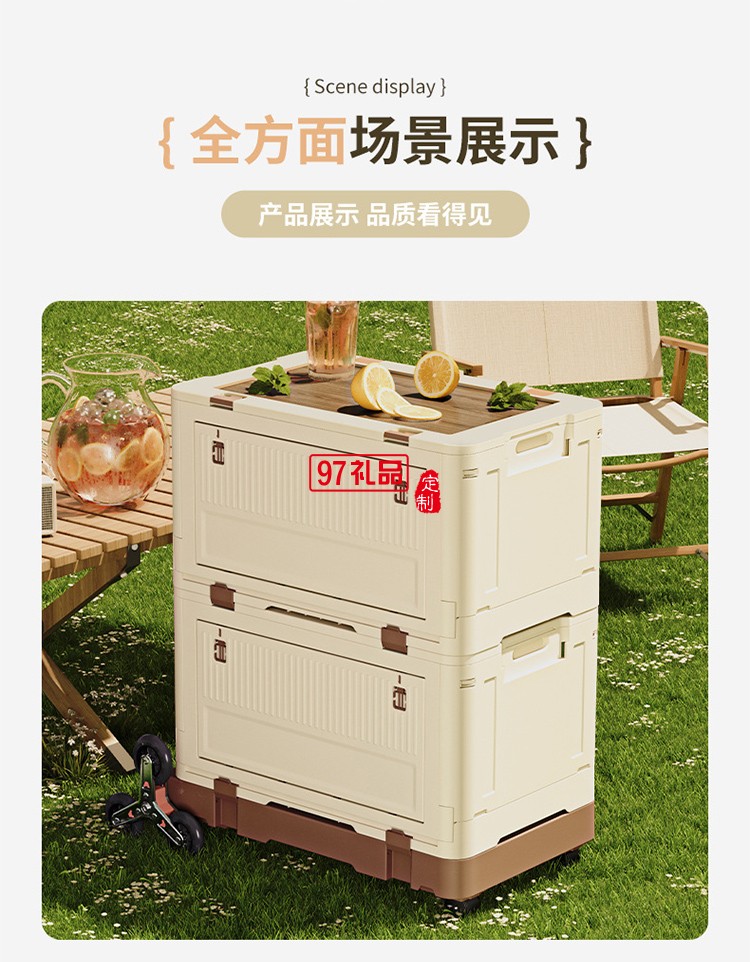 户外折叠拉杆箱可爬楼拉杆车野餐露营推车摆摊拖车便携买菜小拉车