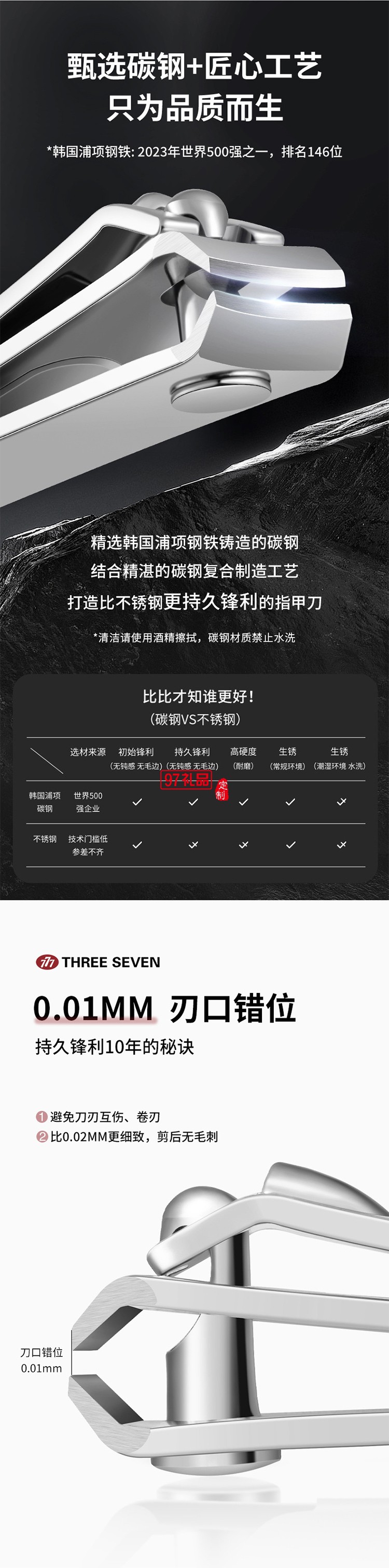 THREE SEVEN/777指甲剪套装