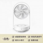七彩叮当电风扇台式小型折叠空气循环扇卧室静音遥控挂壁风扇桌面壁挂悬浮扇