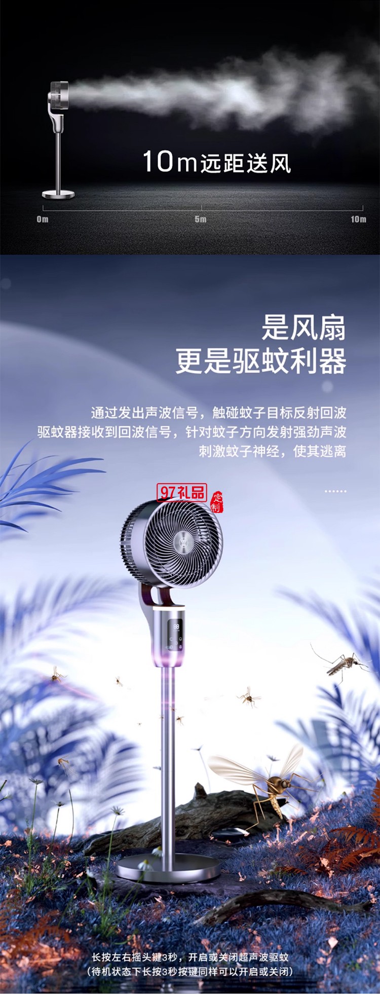 西屋空气循环扇电风扇2025新款超音静家用大风力风扇落地扇式卧室
