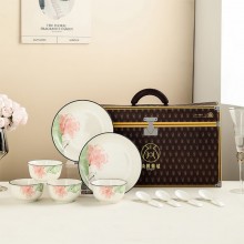 芙蓉赋餐具12件套