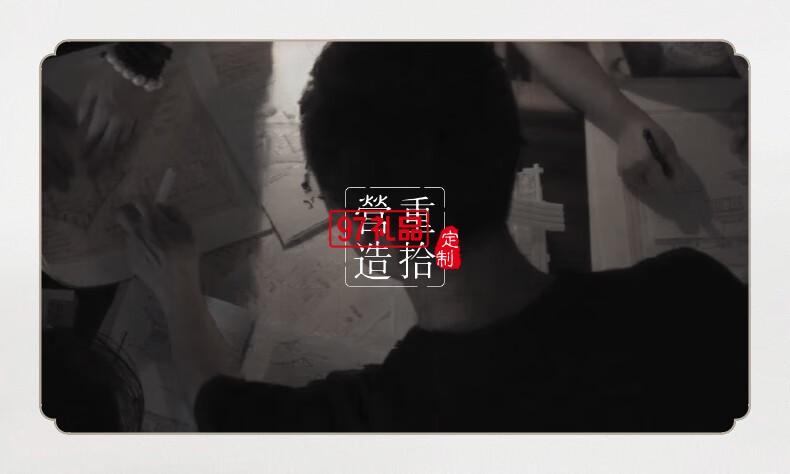 鱼跃龙门牌坊故宫榫卯积木玩具中国风古建筑潮玩礼物拼装模型diy
