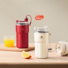便携榨汁杯 果汁机 小型便携式无线充电户外水果榨汁杯不锈钢