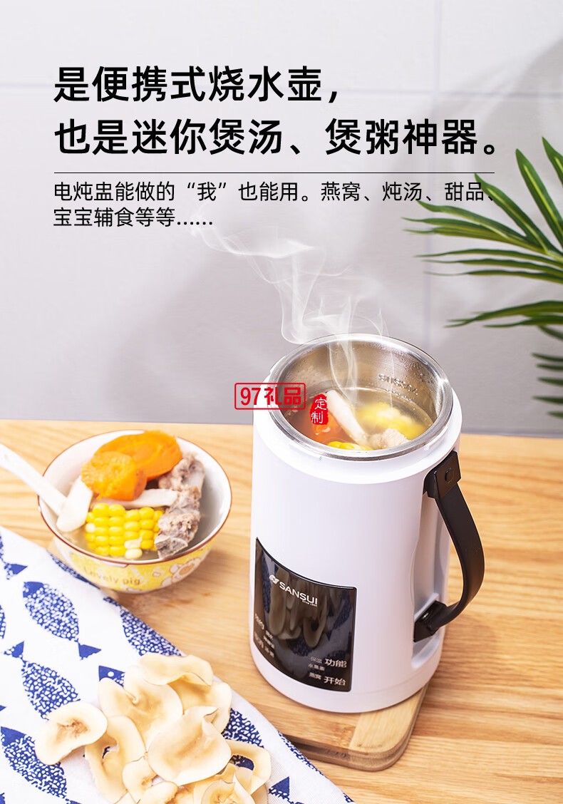 山水养生壶多功能烧水壶全自动煮茶器迷你便携式煎药壶电水壶