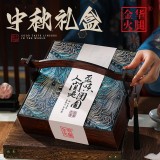单层刺绣提篮礼盒