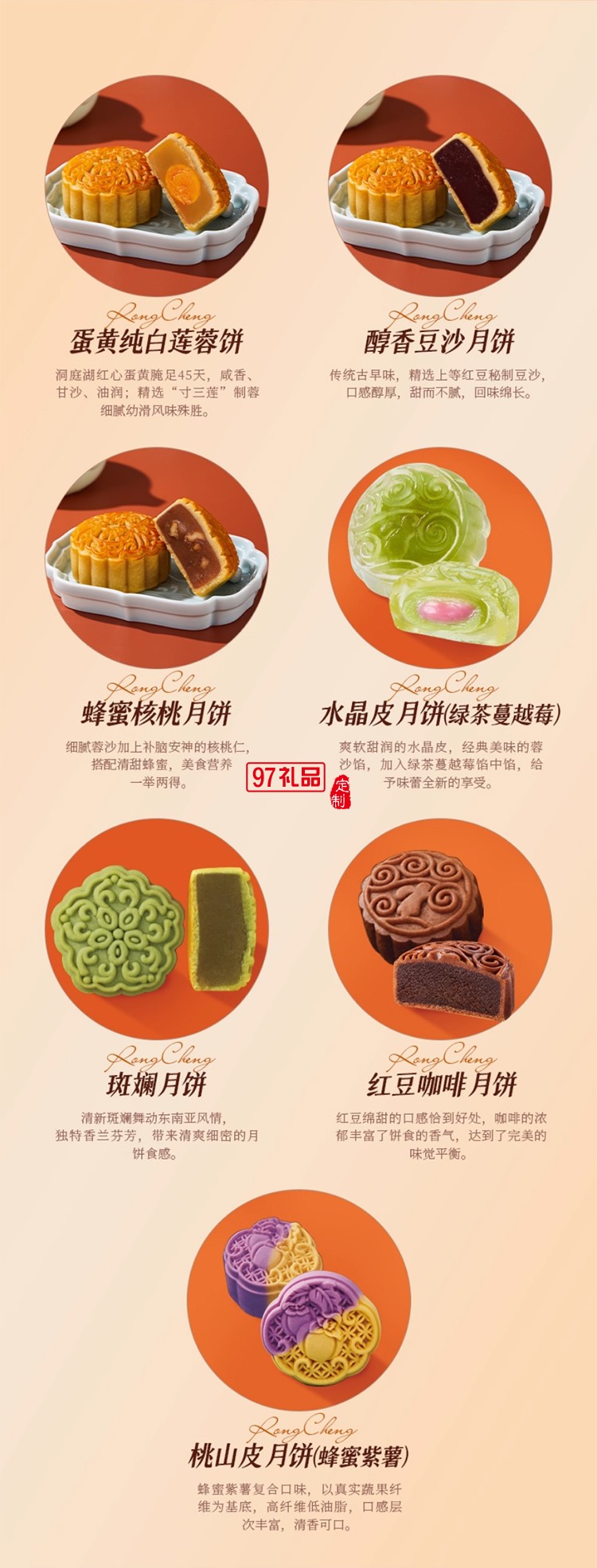 荣诚凡希铂悦礼盒蛋黄莲蓉中秋团圆送礼