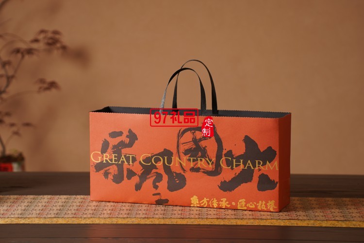 大国风采中秋新款月饼礼盒包装高档手提礼品盒创意套装