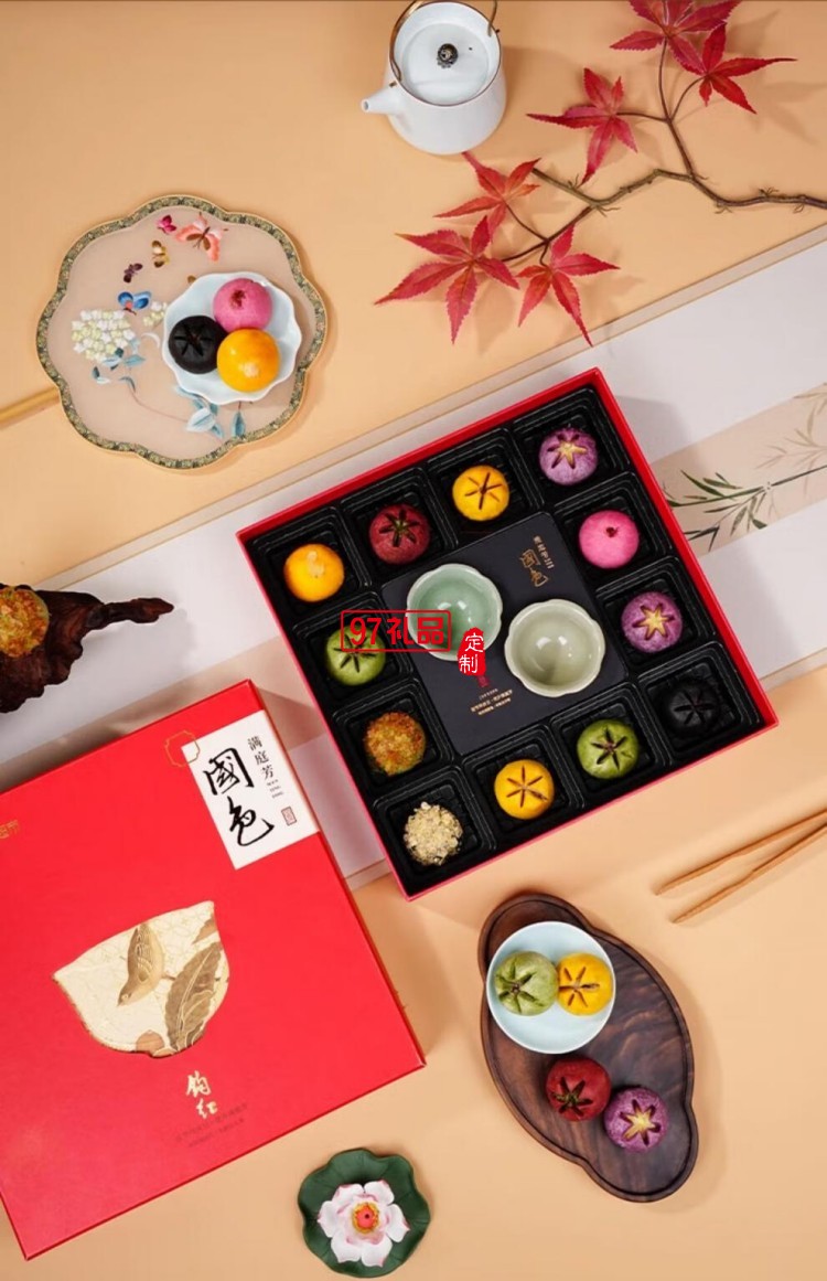 南宋胡记锦色莲华礼盒杭州特产小吃休闲零食新中式糕点心礼盒