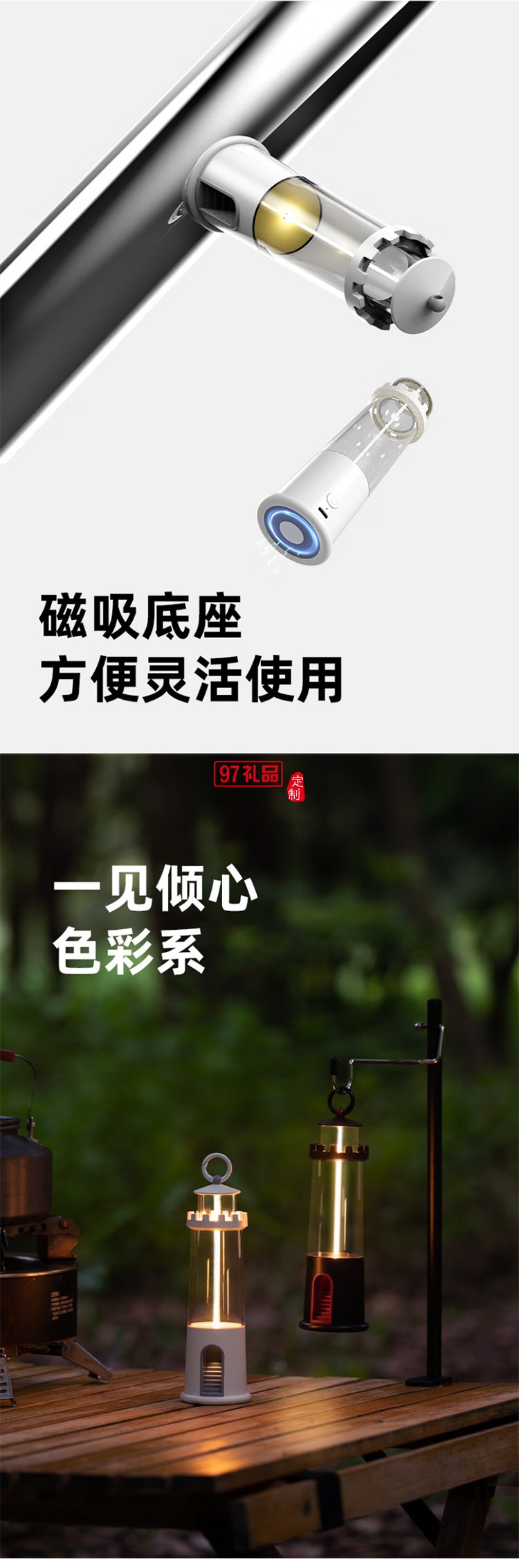 新款户外露营灯气氛围帐篷挂灯多功能照明手提灯野营复古马灯