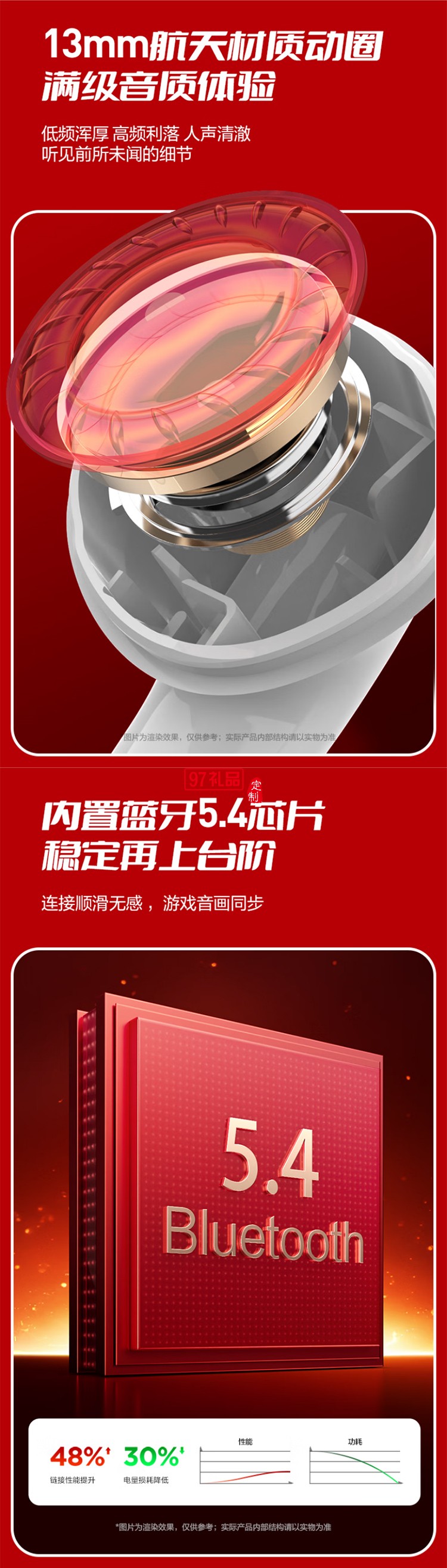 真无线蓝牙耳机(麻将限定版)创意耳机