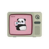 熊猫电视复古蓝牙小音箱HIFI级音效续航时间长小巧便携情人节生日礼物