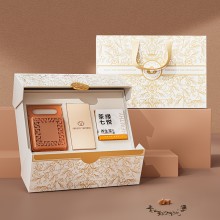 茶韵丝情真丝方巾茶具套装